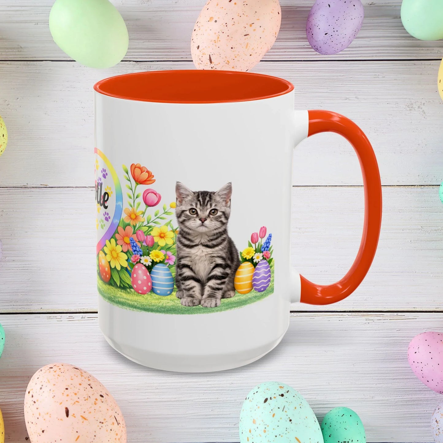 Shop our american shorthair kitten easter mug featuring the 15oz style option from MySisterIsASurvivor.