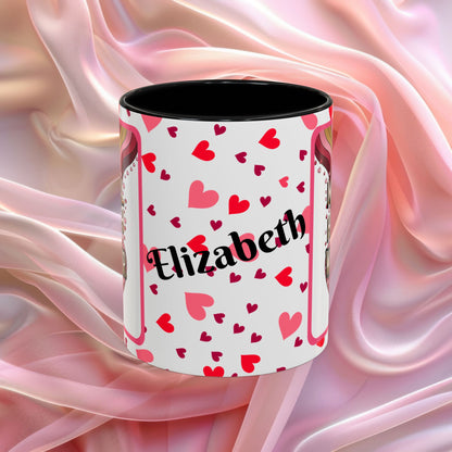 Mental Health Warrior Valentines mug celebrating strength and courage, empowering Valentine coffee cup