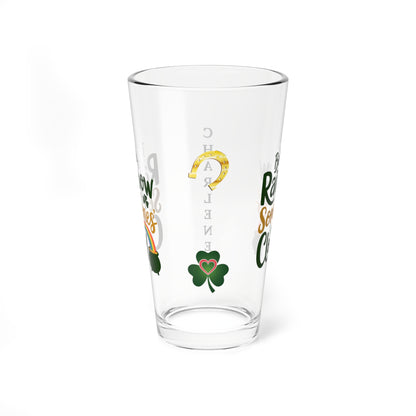 Be The Rainbow In Someones Cloud: Personalized St. Patrick's Day Pint Glass - Customizable Name for Happiness and Positivity