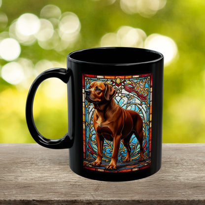 Rare red Rottweiler personalized dog lover coffee mug