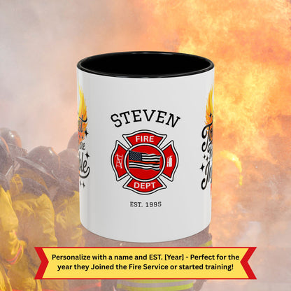 Firefighter Support Custom Mug - The Toughest Fights Are Invisible | Emotional Healing Mug for Firefighters