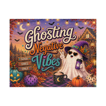Ghosting Negative Vibes Halloween Puzzle