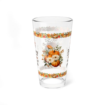Thanksgiving Is The Season To Share Love, Laughter, And Gratitude 16oz Thanksgiving Pint Glass - Gratitude, Positivity, and Self-Care Gift
