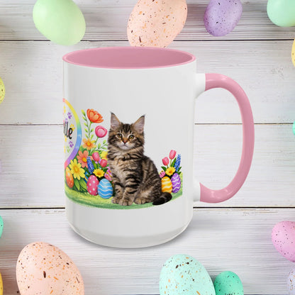 Shop our maine coon kitten easter mug featuring the 15oz style option from MySisterIsASurvivor.