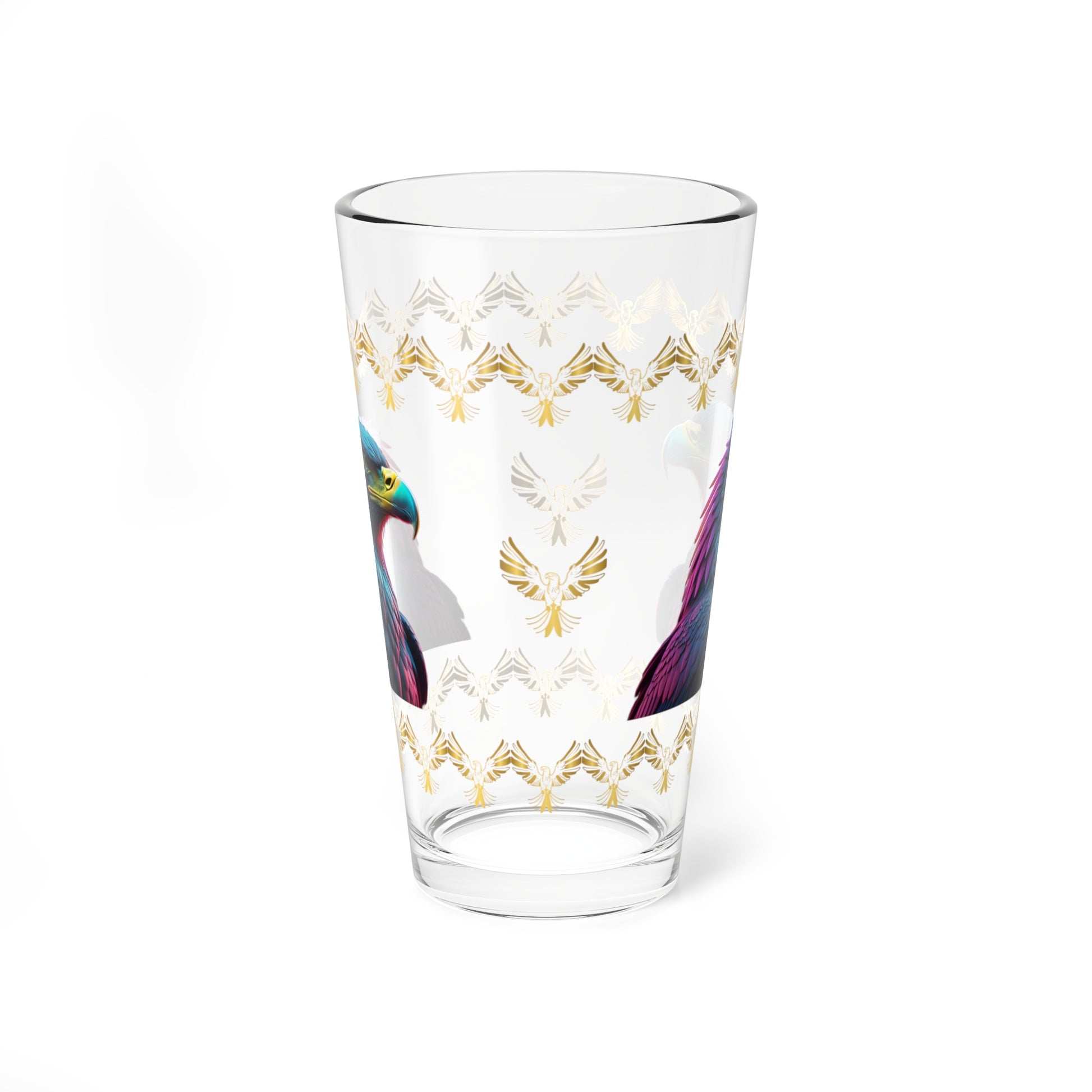 Eagle's Fortitude 16oz Eagle Pint Glass - Symbol of Strength, Resilience, and Mental Health Awareness