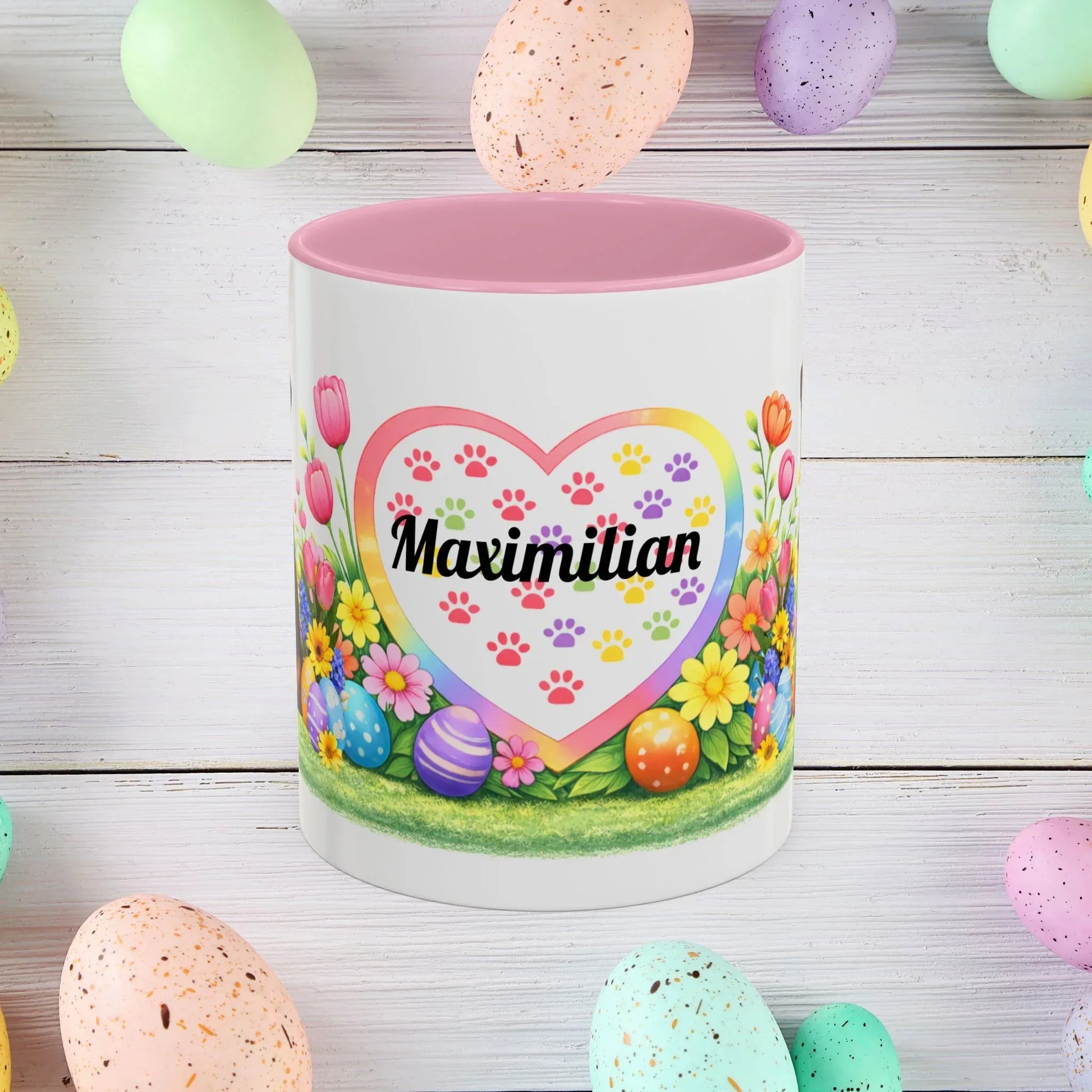 Shop our premium german shepherd black red puppy easter mug from MySisterIsASurvivor.