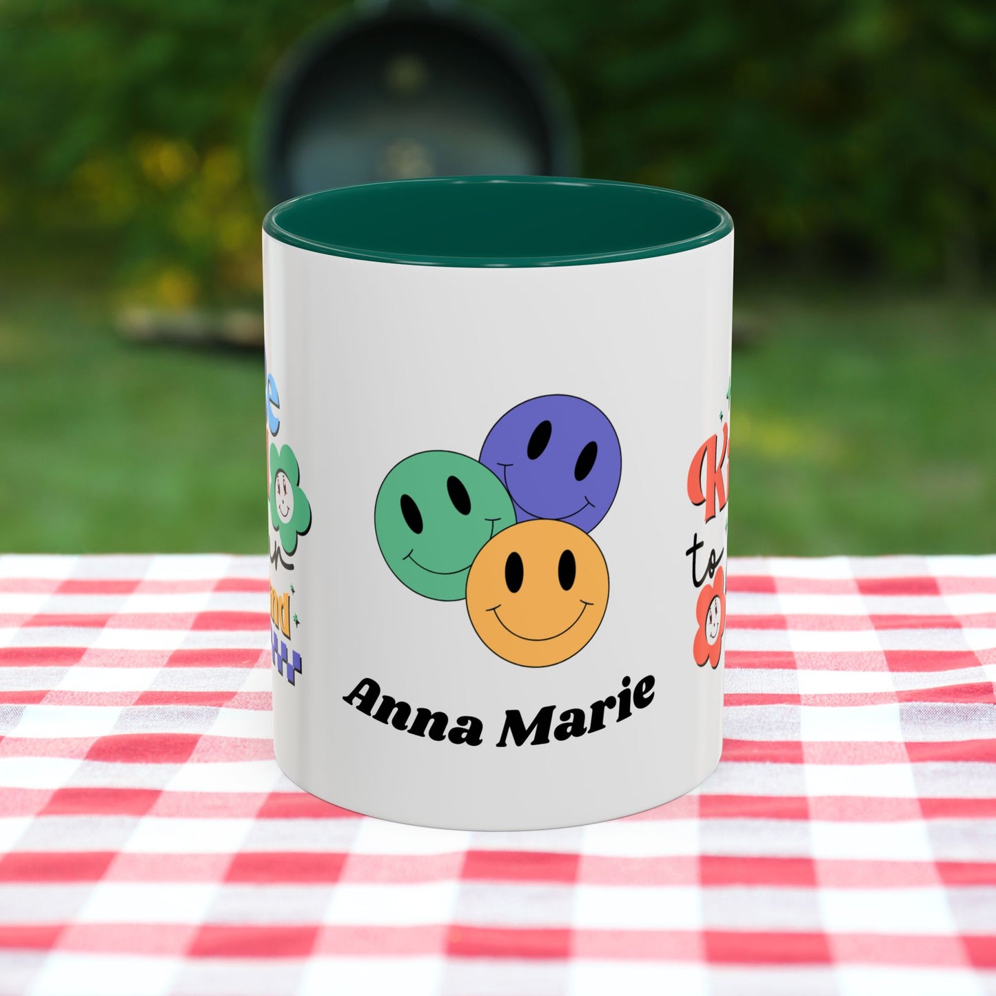 Be Kind to Your Mind - Personalized Retro Mental Wellness Mug for Mental Health Awareness & Self-Care
