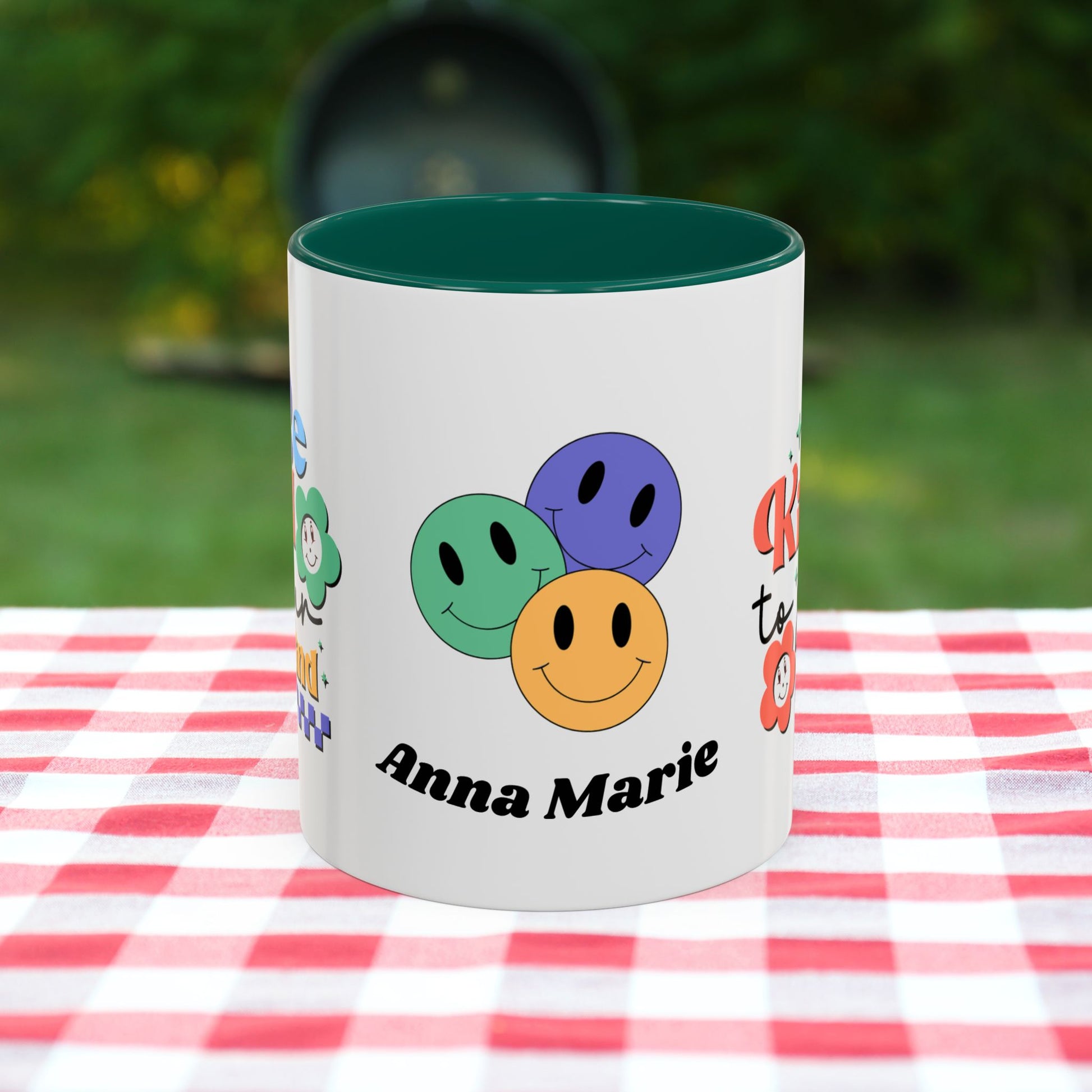 Be Kind to Your Mind - Personalized Retro Mental Wellness Mug for Mental Health Awareness & Self-Care