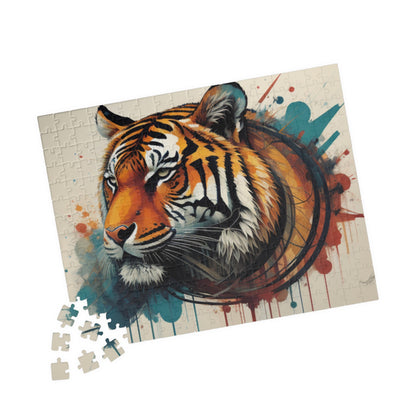 The Resilient Tiger Within: Inspiring Tiger-themed Puzzle for Strength, Resilience, and Empowerment