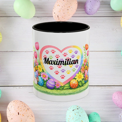 Shop our premium akita white puppy easter mug from MySisterIsASurvivor.
