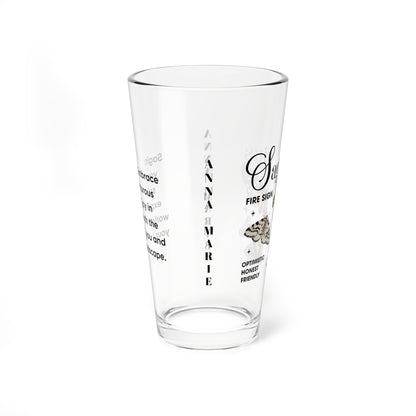 Sagittarius Zodiac Pint Glass 16oz, Astrology Drinkware, Horoscope Gift, Zodiac Glass, Birthday Gift, Cosmic Glassware, Astrology Themed Drinkware