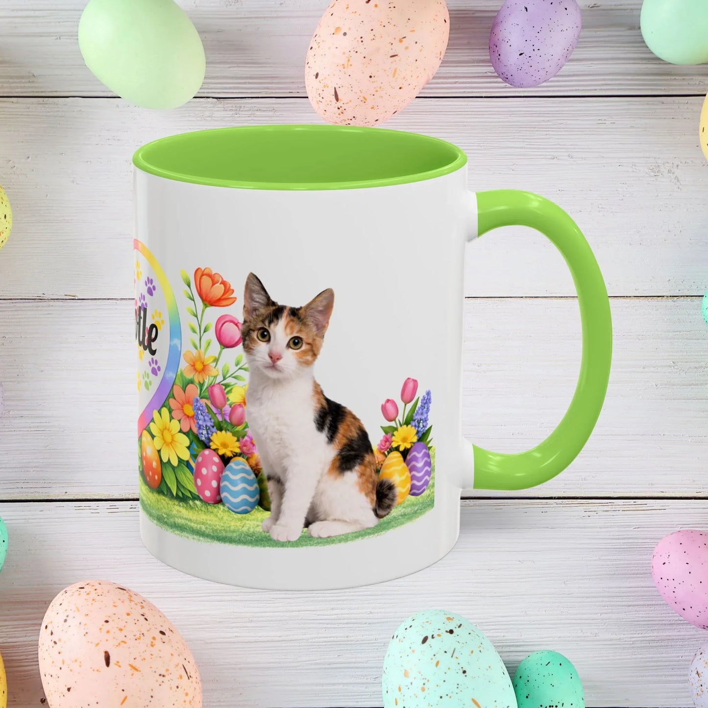 Shop our japanese bobtail kitten easter mug featuring the 11oz style option from MySisterIsASurvivor.