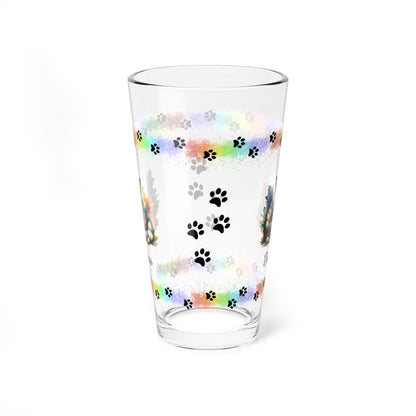 Chihuahua (Black Tri) Personalized Easter Puppy 16oz Pint Glass - Custom Dog Design, Mental Health Gift, Easter Décor, and Festive Celebrations