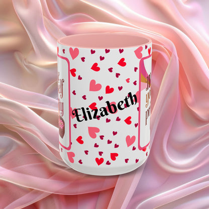 Make Yourself A Priority Valentines mug with wellness reminder, self care Valentine coffee cup