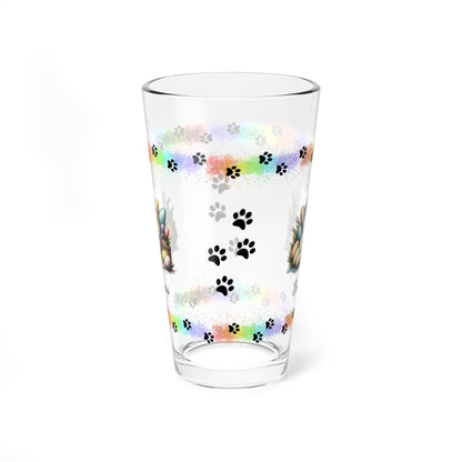 Pomeranian (Cream) Personalized Easter Puppy 16oz Pint Glass - Custom Dog Design, Mental Health Gift, Easter Décor, and Festive Celebrations