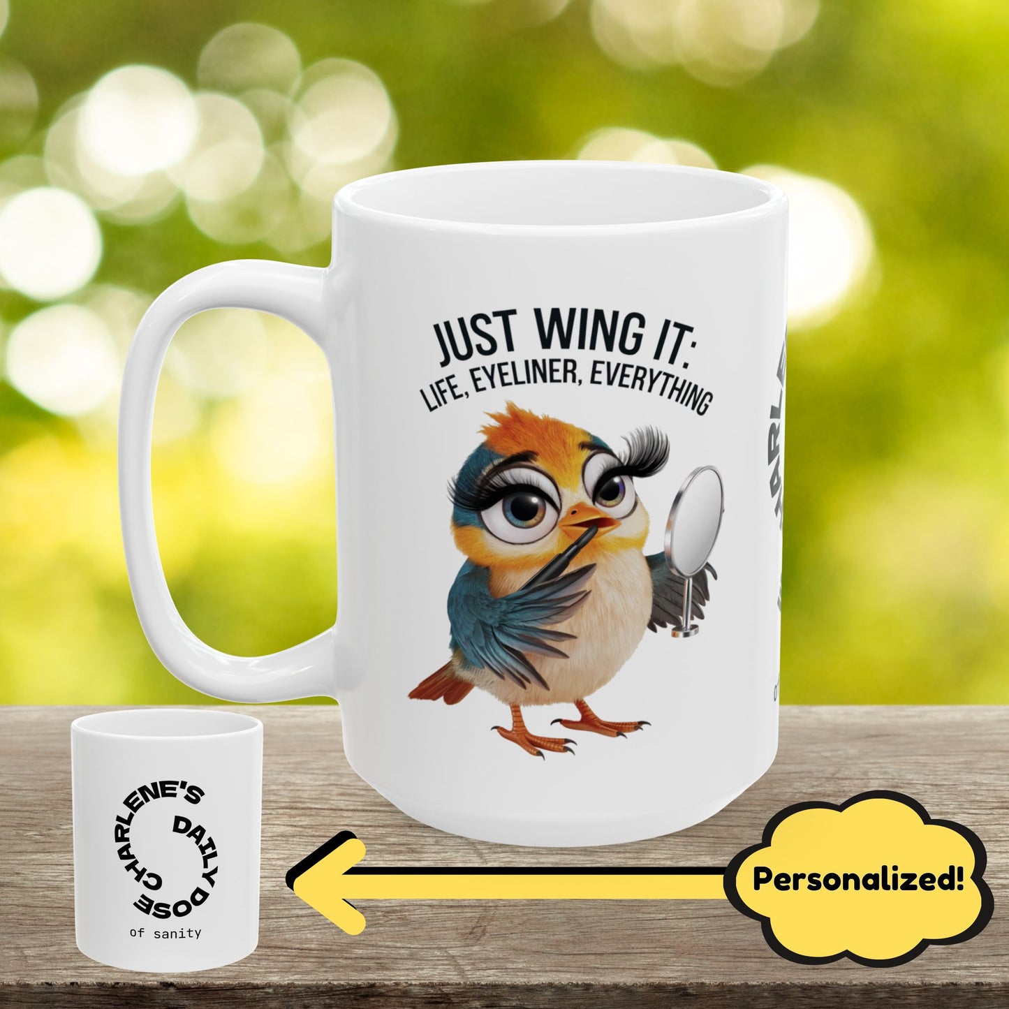 "Keep Calm And Pretend" personalized funny pint glass with attitude and daily humor for stress relief.