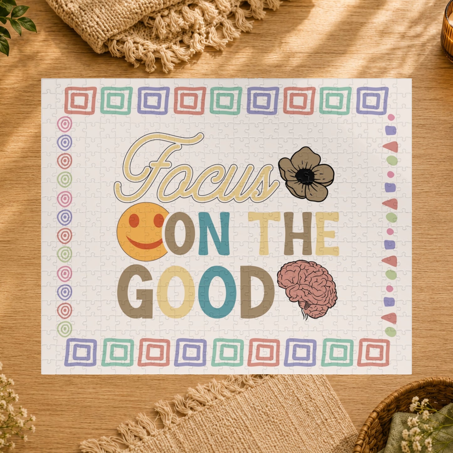 Focus on the Good - Affirmation Puzzle Gift for Survivors and Puzzle Lovers