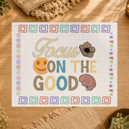 Focus on the Good - Affirmation Puzzle Gift for Survivors and Puzzle Lovers