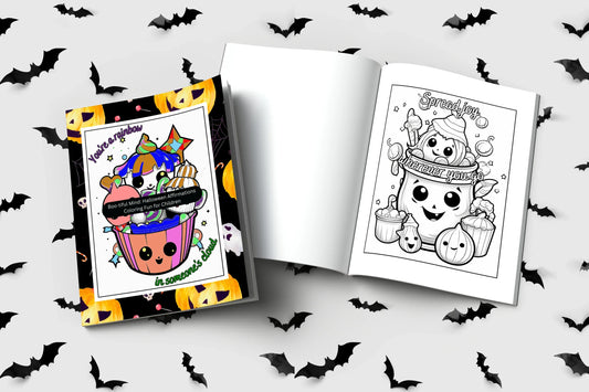 Shop our premium boo tiful mind halloween affirmations coloring fun for children from MySisterIsASurvivor.