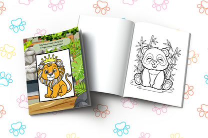 Baby Animal Friends Coloring Book: A Playful Journey Through Nature, Baby Animal Coloring, Animal Friends Book, Cute Animal Book Pages