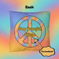 Custom pillow with “Keep It Real, Keep It Healing” in fun vintage font, for authenticity and support in therapy or wellness spaces