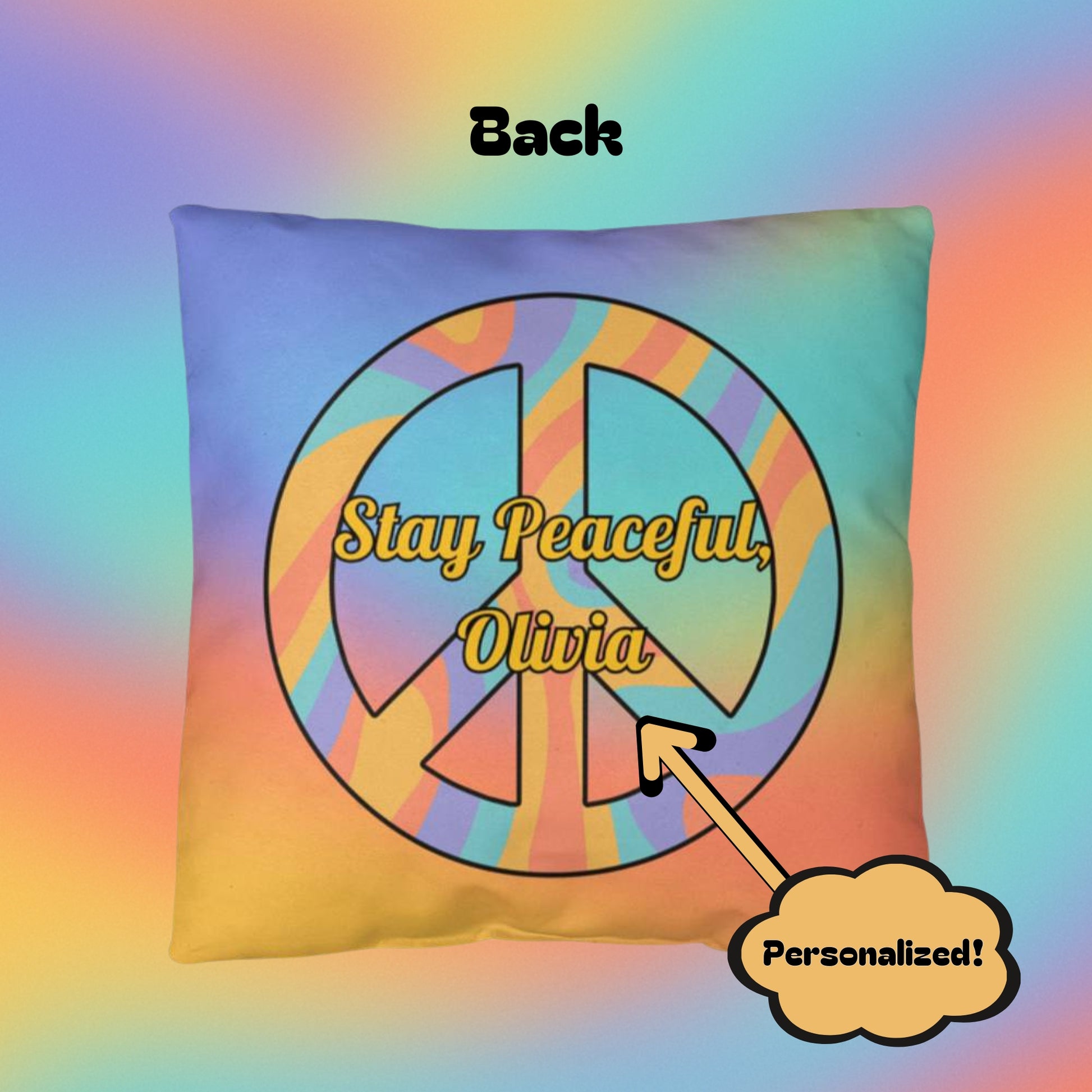 Custom pillow with “Keep It Real, Keep It Healing” in fun vintage font, for authenticity and support in therapy or wellness spaces