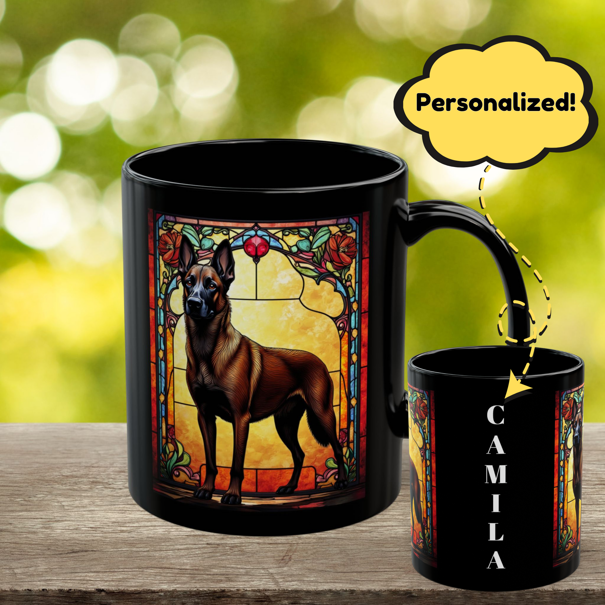 Belgian Malinois (Red Sable) Personalized Mug, Pet Lover Mug, Mals Coffee Mug, Custom Malis Mug, Dog Lover Gift, Maligators Mug
