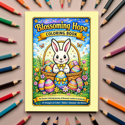 Shop our blossoming hope easter coloring for inner peace featuring the Default Title style option from MySisterIsASurvivor.