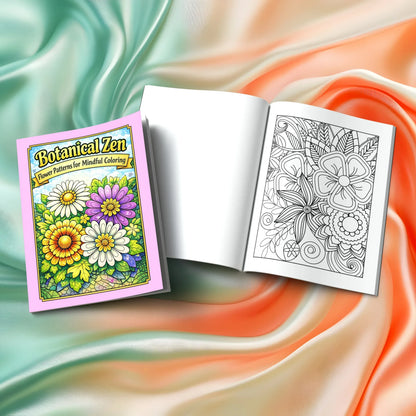 Shop our premium botanical zen a 25 page flower patterns for mindful coloring book from MySisterIsASurvivor.