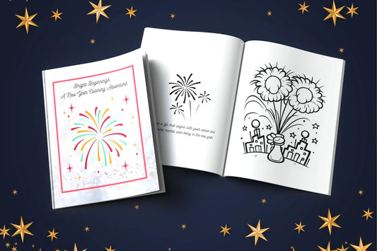 Shop our premium bright beginnings a new year coloring adventure from MySisterIsASurvivor.
