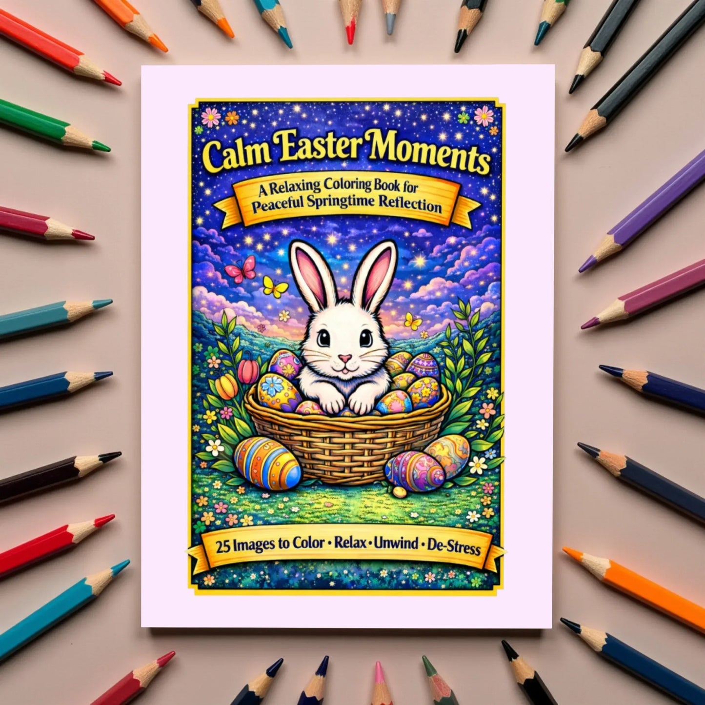 Shop our calm easter moments coloring book for mental health featuring the Default Title style option from MySisterIsASurvivor.