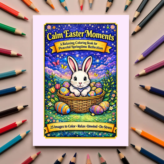 Shop our calm easter moments coloring book for mental health featuring the Default Title style option from MySisterIsASurvivor.