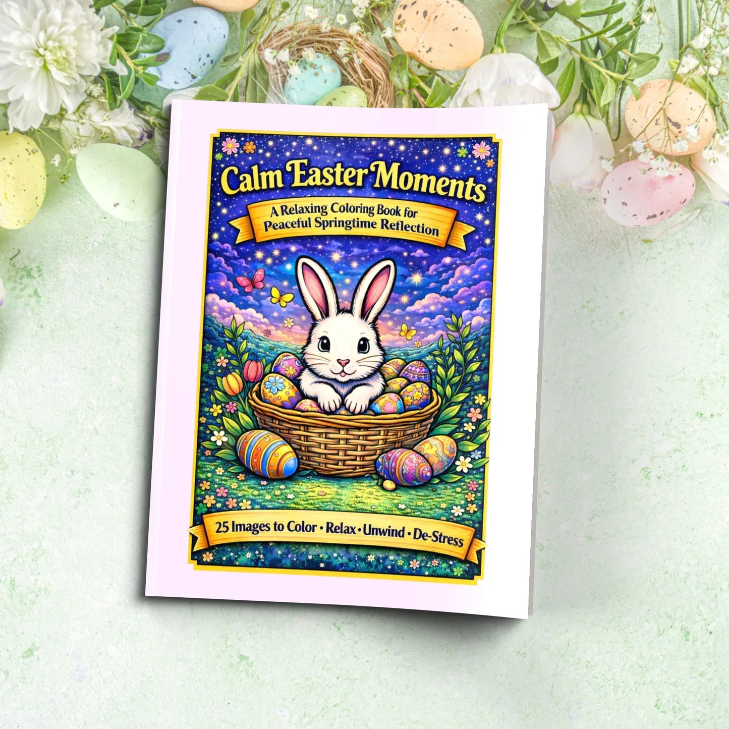 Shop our premium calm easter moments coloring book for mental health from MySisterIsASurvivor.