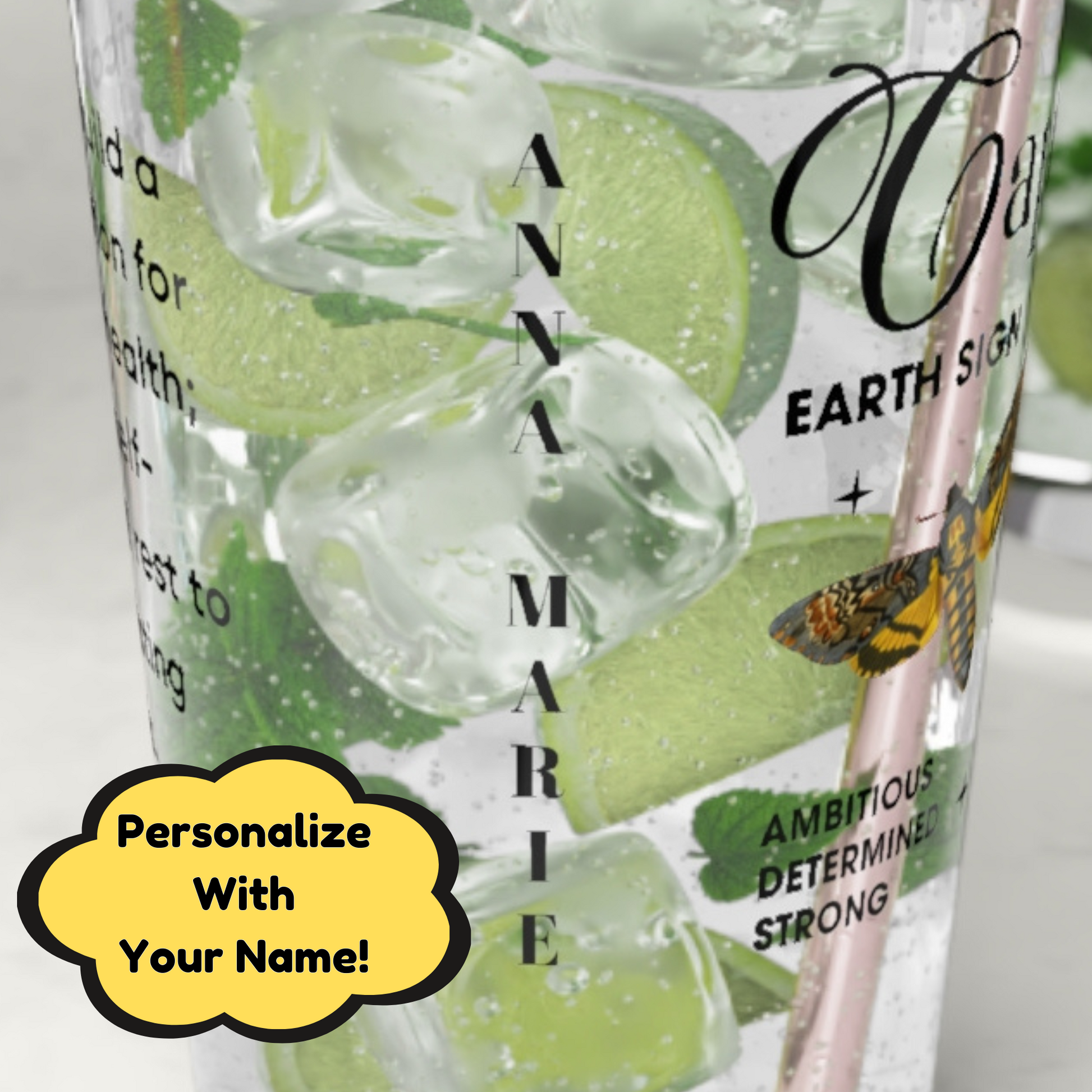 Capricorn Zodiac Pint Glass – Custom Star Sign Glass Gift