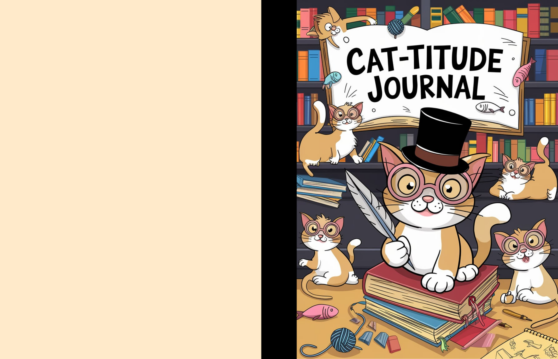 Cat-titude Journal Composition Notebook for Journaling, Therapy, Self-Care, Anxiety, Mindfulness, Affirmations & Wellness Writing