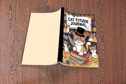 Cat-titude Journal Composition Notebook for Journaling, Therapy, Self-Care, Anxiety, Mindfulness, Affirmations & Wellness Writing