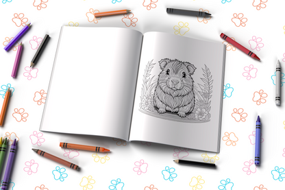 Cavy Colorscape Guinea Pig Coloring Book for Mindfulness, Relaxation, and Stress Relief – Adorable Designs to Spark Creativity & Positivity