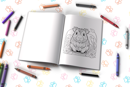 Cavy Colorscape Guinea Pig Coloring Book for Mindfulness, Relaxation, and Stress Relief – Adorable Designs to Spark Creativity & Positivity