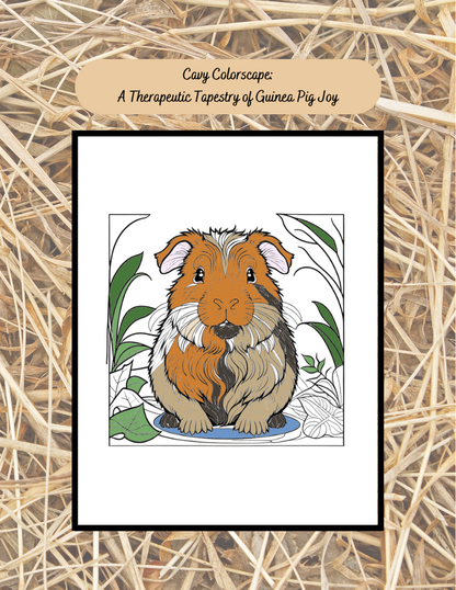 Cavy Colorscape Guinea Pig Coloring Book for Mindfulness, Relaxation, and Stress Relief – Adorable Designs to Spark Creativity & Positivity
