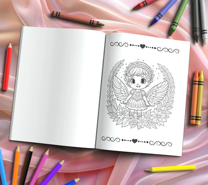 Shop our premium cherubs serenade delightful coloring for valentines day from MySisterIsASurvivor.