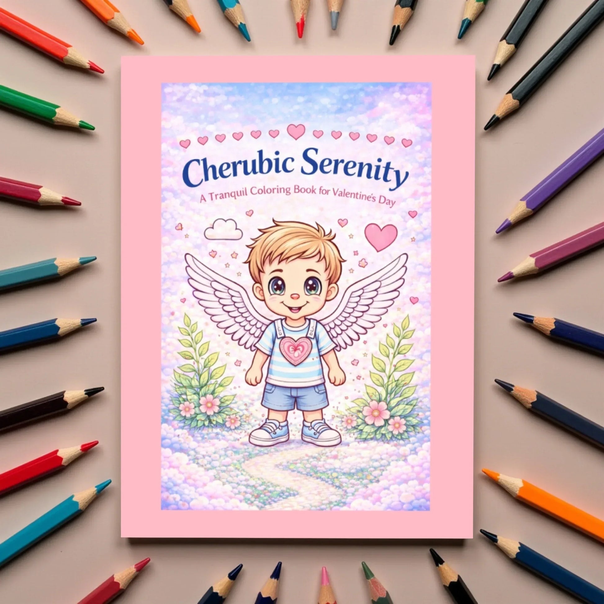 Shop our cherubic serenity tranquil coloring pages for valentines day featuring the Default Title style option from MySisterIsASurvivor.