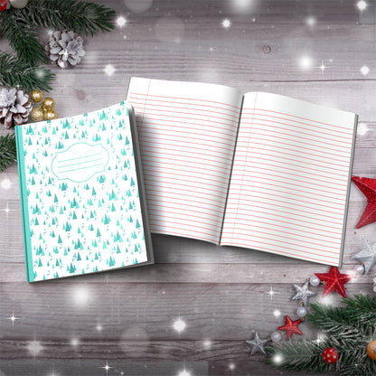 Silent Night, Peaceful Mind Calming Paperback Christmas Composition Notebook for mindful journaling and holiday reflection