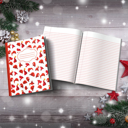 Santa Claus, Reindeer & Candy Canes Paperback Christmas Composition Notebook for mindful journaling and holiday cheer