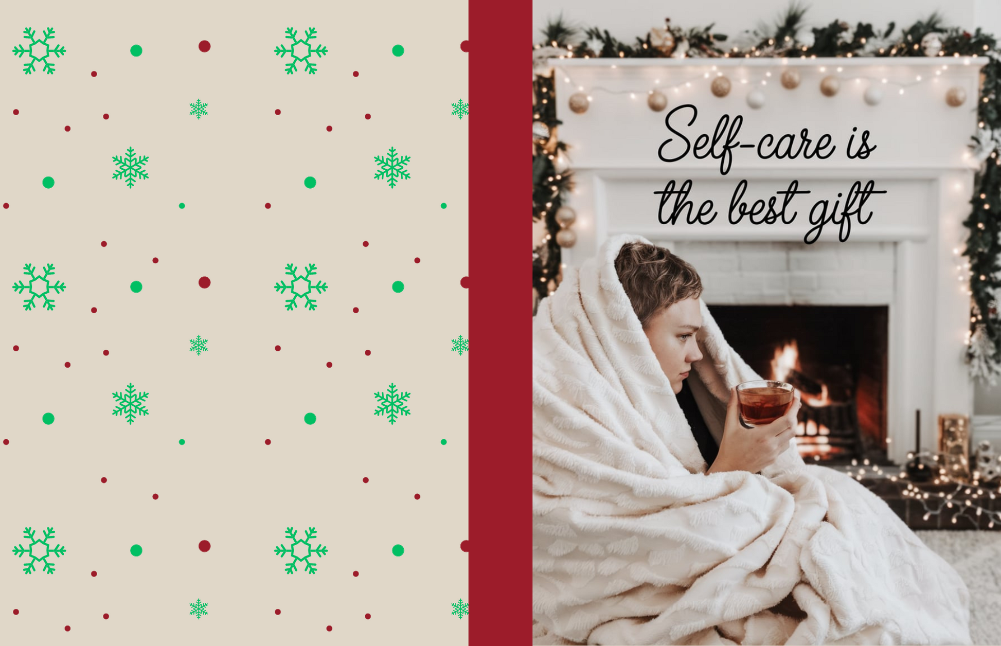Self-care Is The Best Gift - Christmas Composition Notebook