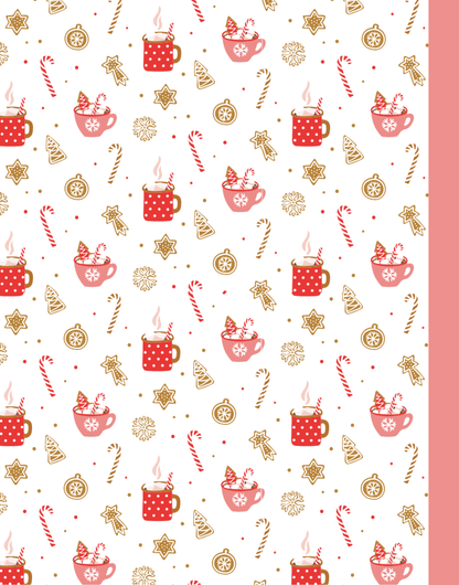 Christmas Composition Notebook (C11) - Ruled Lines In Standard Blue, Green, or Red