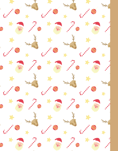Christmas Composition Notebook (C13) - Ruled Lines In Standard Blue, Green, or Red