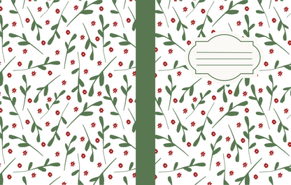 Christmas Composition Notebook (C3) - Ruled Lines In Standard Blue, Green, or Red