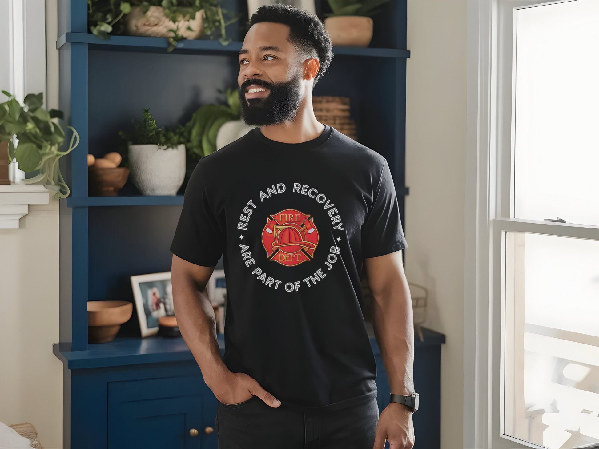 Rest And Recovery Are Part Of The Job, Firefighter - Comfort Colors heavyweight t-shirt