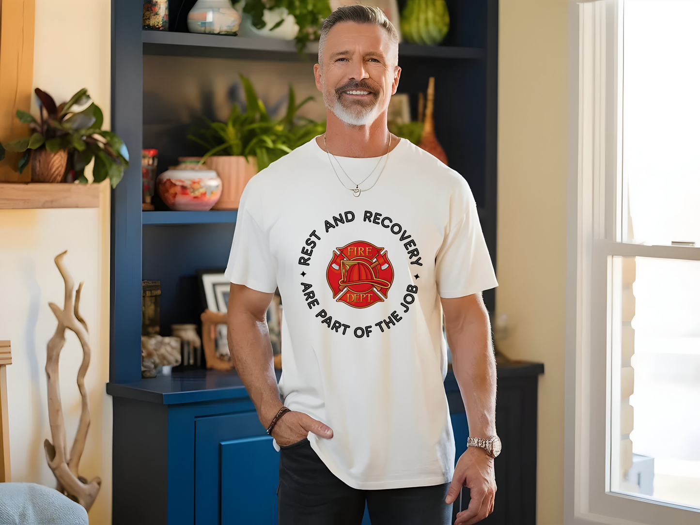Rest And Recovery Are Part Of The Job, Firefighter - Comfort Colors heavyweight t-shirt