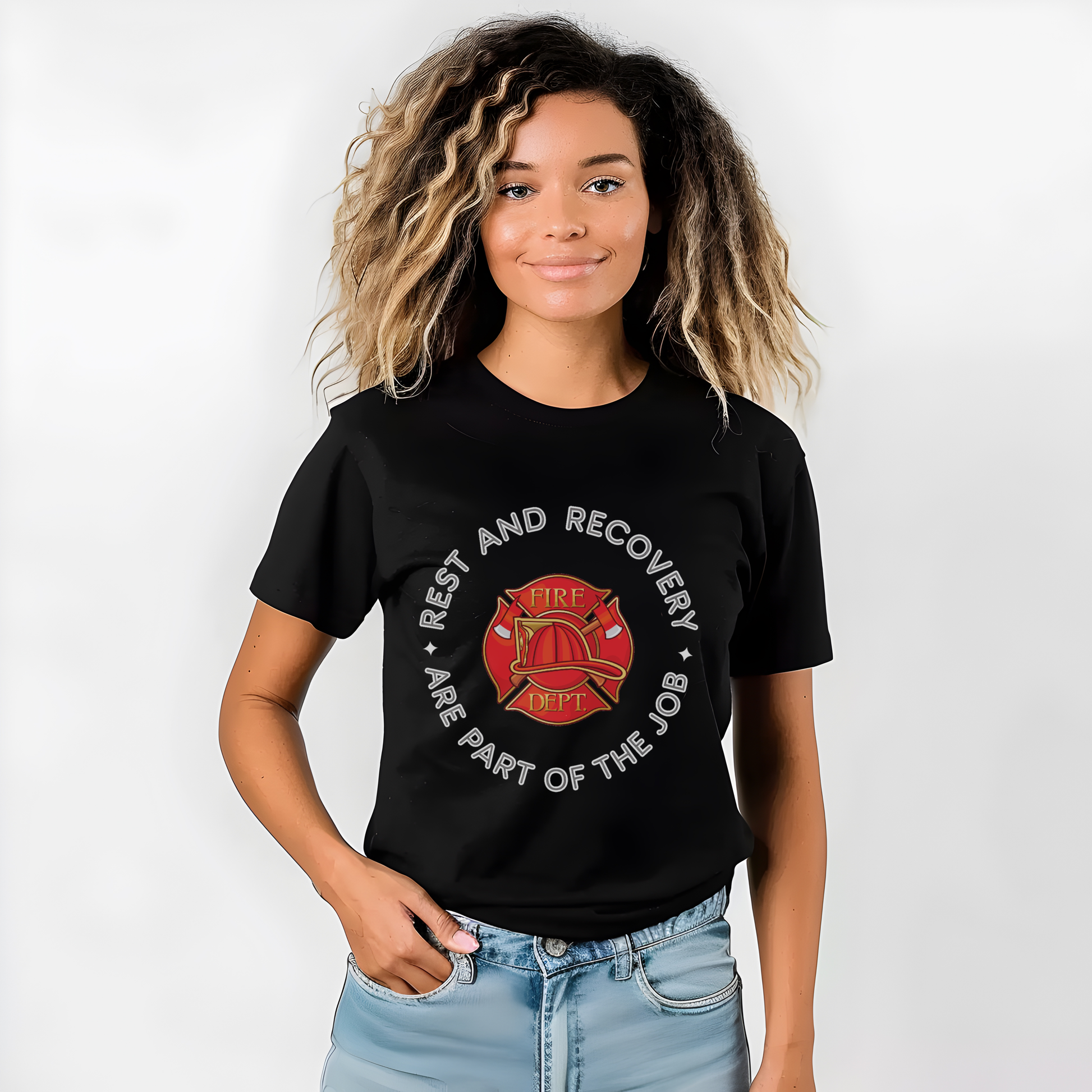 Rest And Recovery Are Part Of The Job, Firefighter - Comfort Colors heavyweight t-shirt